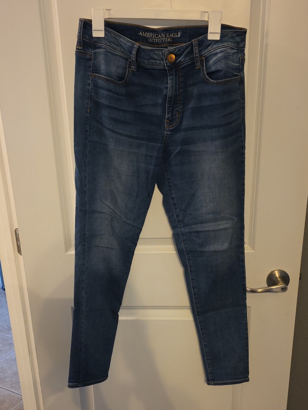 American Eagle Outfitters Women’s Indigo Skinny Jeans Size 14L